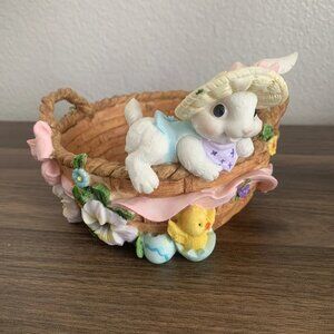 Easter Bunny Spring Egg Basket Holiday Decor